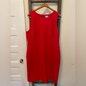 J Crew red sleeveless dress NWT